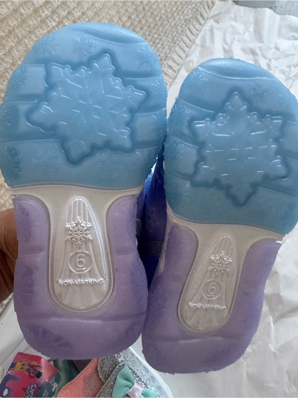 Skechers Girls Glitter Pink & Purple Light-Up Sneakers - Twin Pack - Picture 9 of 9